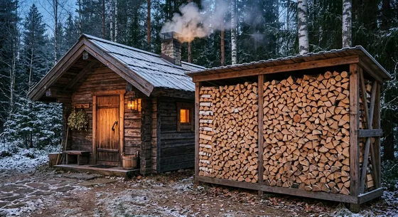 Укладка дров в Стерлитамаке, улица Новая, 20